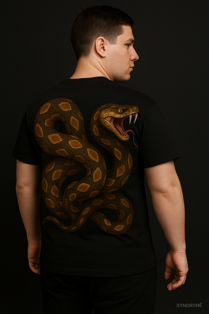 SYNDRONÉ “Venom Drip” Oversized Tee – Black