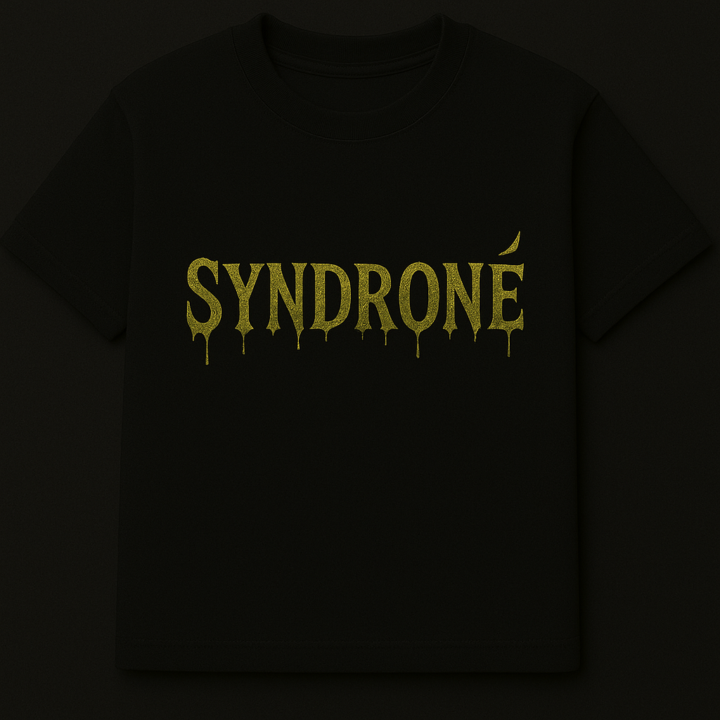 SYNDRONÉ “Venom Drip” Oversized Tee – Black