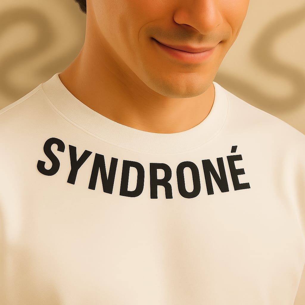 SYNDRONÉ “Dragon Edge” Graphic Tee – Whi